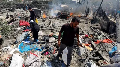 الغارة الإسرائيلية على "المواصي"