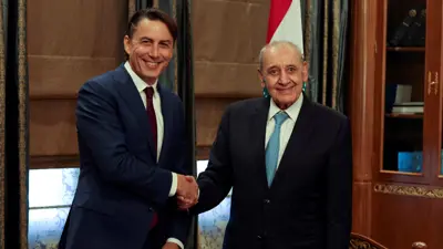 نبيه بري وعاموس هوكستين