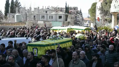 تشييع قتلى جراء الغارات الإسرائيلية 