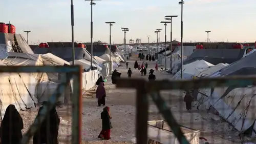 مخيم الهول في منطقة صحراوية بمحافظة الحسكة