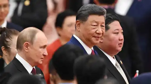 شي وكيم وبوتين