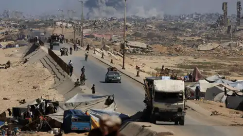 آثار الأعمال القتالية في غزة