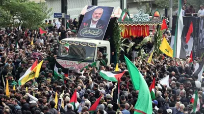 تجمع في طهران بعد اغتيال إسماعيل هنية