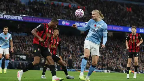 مباراة مانشستر سيتي وبورنموث في الدوري الإنجليزي