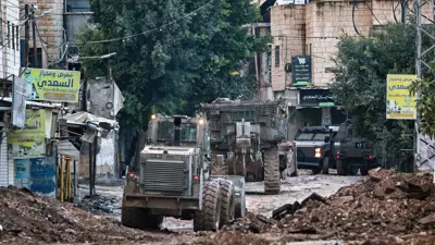 آليات عسكرية إسرائيلية تقتحم مخيم جنين