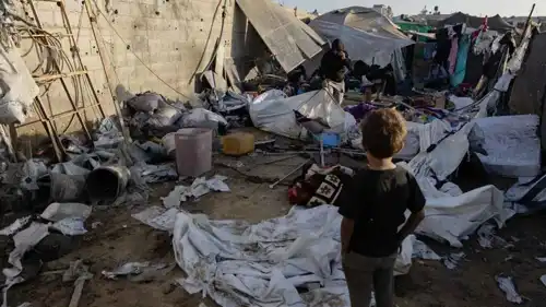 مخيم النصيرات وسط قطاع غزة