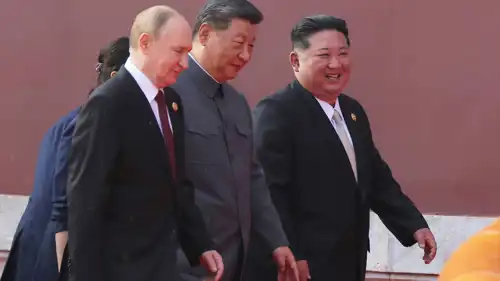 شي وكيم وبوتين