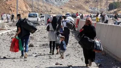 لبنانيون ينزحون من جحيم القصف الإسرائيلي في الجنوب