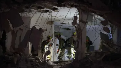 آثار القصف الإيراني على إسرائيل 