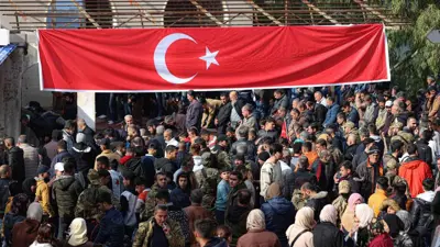 تركمان سوريون يحتفلون بعودتهم إلى قراهم في شمال اللاذقية