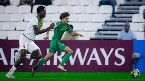 من مباراة السعودية ومالي