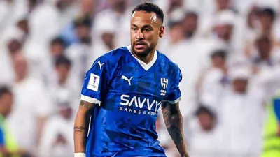 نيمار خلال مشاركته القليلة مع الهلال السعودي