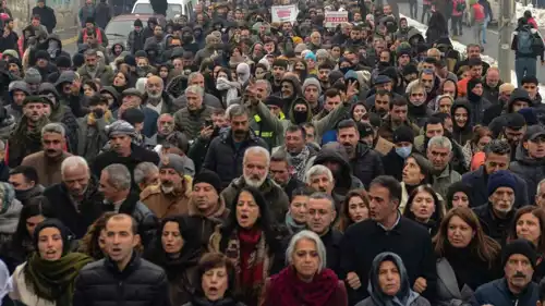 تظاهرة مؤيدة للأكراد في تركيا 