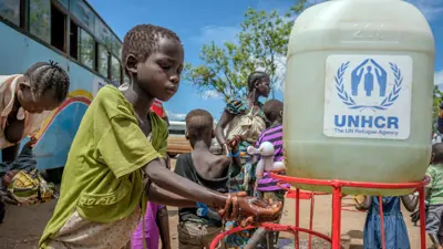 نازحون في إحدى الدول الأفريقية