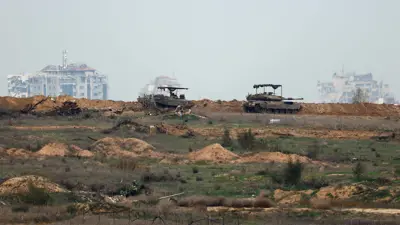 آليات عسكرية إسرائيلية في قطاع غزة