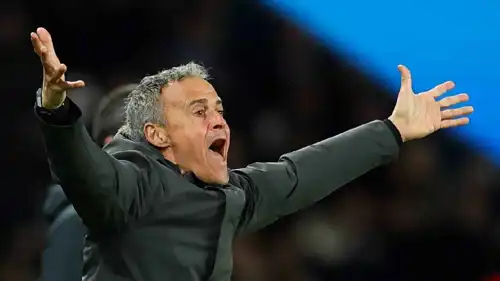 لويس إنريكي مدرب باريس سان جيرمان الفرنسي