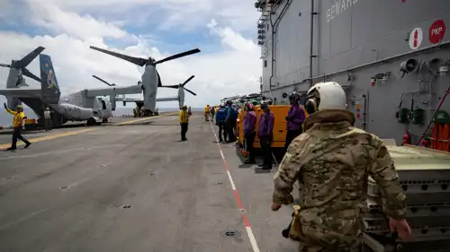 قوات أمريكية بالقرب من بحر الكاريبي