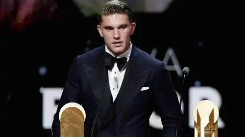 فيكتور غيوكريس في حفل الكرة الذهبية