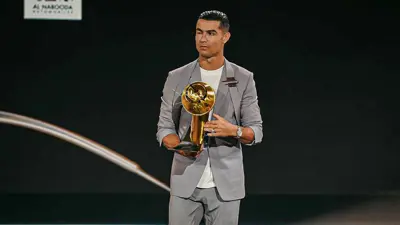 كريستيانو رونالدو في حفل جوائز غلوب سوكر