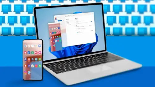 نظام 11 من ويندوز إلى جانب هاتف أندرويد