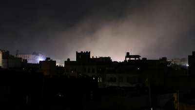 آثار الضربة الأمريكية في اليمن