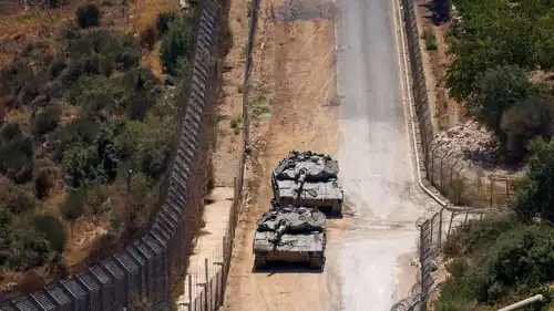 آليات عسكرية إسرائيلية على الحدود مع سوريا