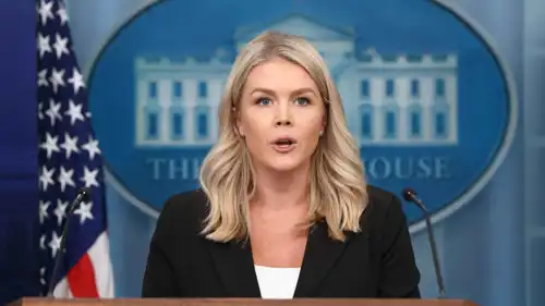 المتحدثة باسم البيت الأبيض، كارولين ليفيت