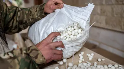 حبوب كبتاغون في موقع مكتشف لتصنيعها بسوريا