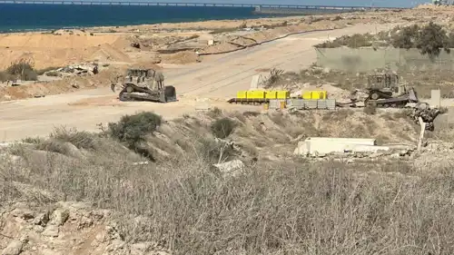 الخط الأصفر داخل قطاع غزة