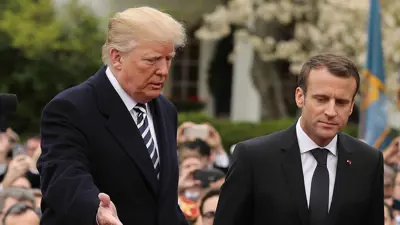 إيمانويل ماكرون ودونالد ترامب..أرشيفة