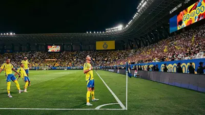 كريستيانو رونالدو يحتفل بهدفه في الوحدة