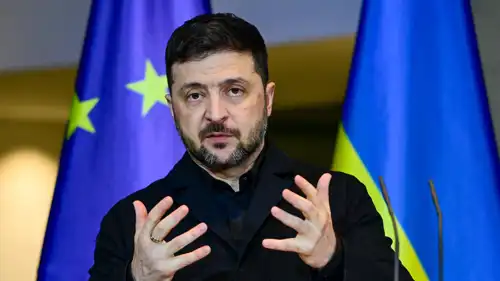 الرئيس الأوكراني فلوديمير زيلينسكي 