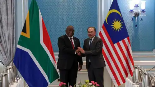 رئيس الوزراء الماليزي ورئيس جنوب أفريقيا