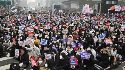 من الاحتجاجات في كوريا الجنوبية 