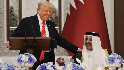 أمير قطر وترامب 