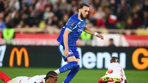 أمين غويري في مباراة موناكو ومارسيليا