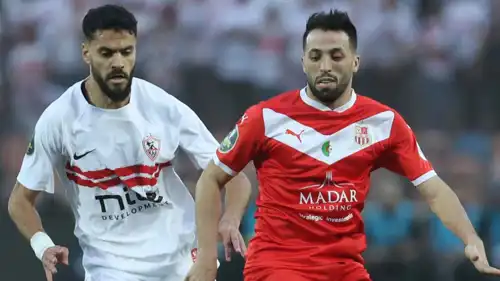 من مباراة الزمالك وشباب بلوزداد