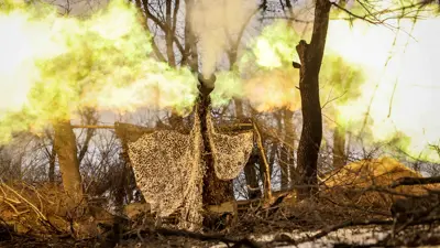 من خطوط المواجهة في منطقة دونيتسك