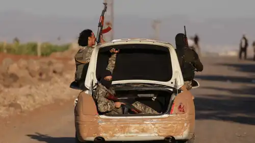 مقاتلون من عشائر البدو في السويداء