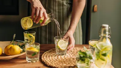 ماء الليمون 