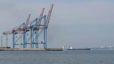 ميناء أوديسا الأوكراني في البحر الأسود 