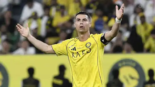 كريستيانو رونالدو خلال مبرااة النصر والنجمة