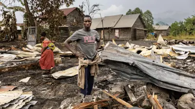 دمار في منطقة شهدت المعارك