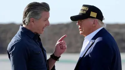 دونالد ترامب وجافين نيوسوم