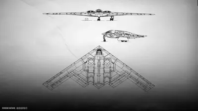 مخطط لتصميم طائرة الشبح