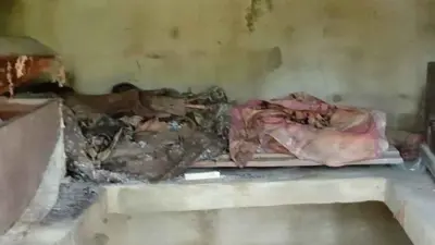 إحدى الجثث التي عثر عليها في المنزل المرعب