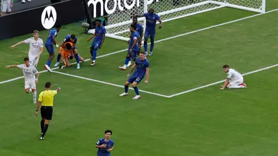 من مباراة الهلال وريال مدريد في مونديال الأندية