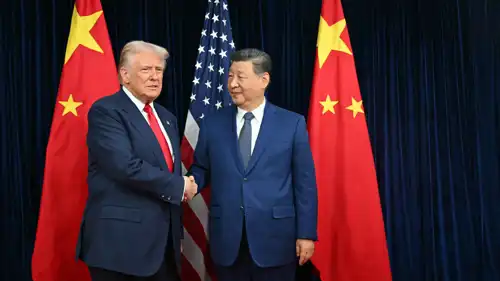 لقاء سابق بين ترامب وشي جين بينغ