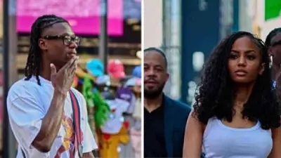 كامافينغا مع صديقته الجديدة