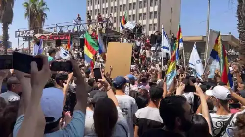 مظاهرات في السويداء السورية 